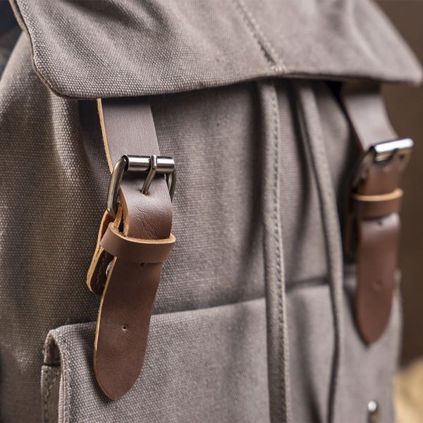 Textile hiking backpack Vintage 20133 Gray 20133 фото