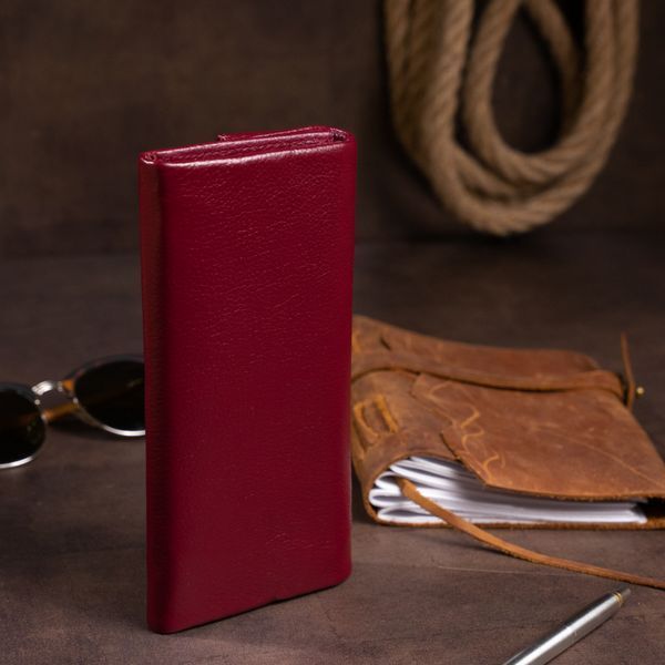 Клатч конверт с карманом для мобильного кожаный женский ST Leather 19273 Бордовый 19273 фото