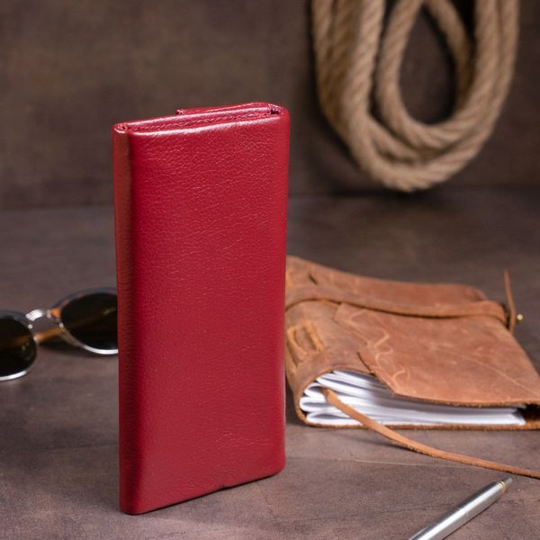 Клатч конверт с карманом для мобильного кожаный женский ST Leather 19273 Бордовый 19273 фото