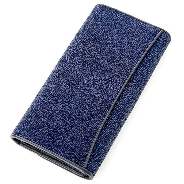 Гаманець жіночий STINGRAY LEATHER 18622 з натуральної шкіри морського скату Синій 18622 фото