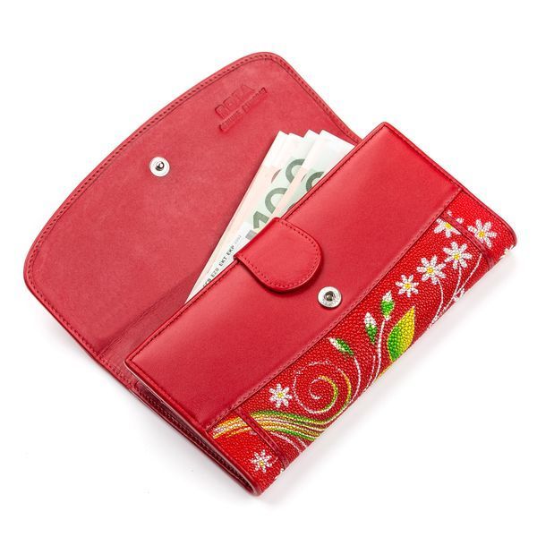 Кошелек женский STINGRAY LEATHER 18084 из натуральной кожи морского ската Разноцветный 18084 фото