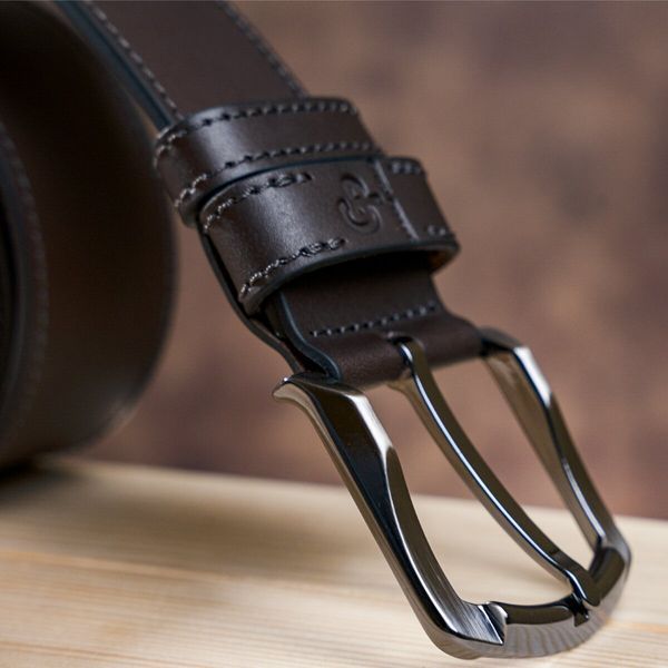 Men's belt GRANDE PELLE 11158 denim Brown 11158 фото