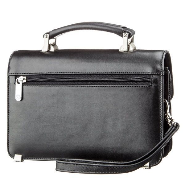 Horizontal men's purse in smooth leather 17390 KARYA Black 17390 фото