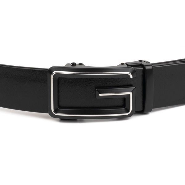Men's belt with letter G silhouette Vintage 20287 Black 20287 фото