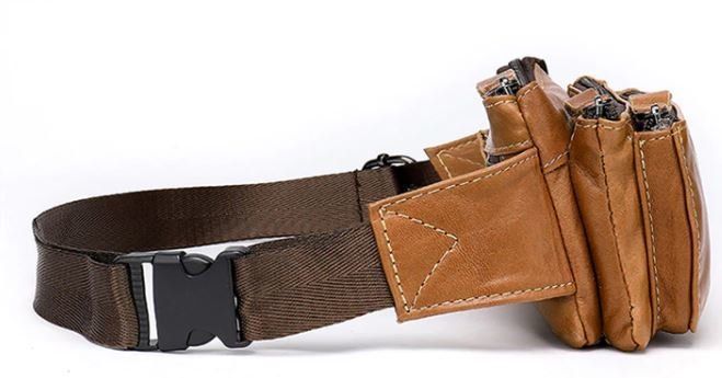 Leather banana Vintage 14900 Light brown 14900 фото