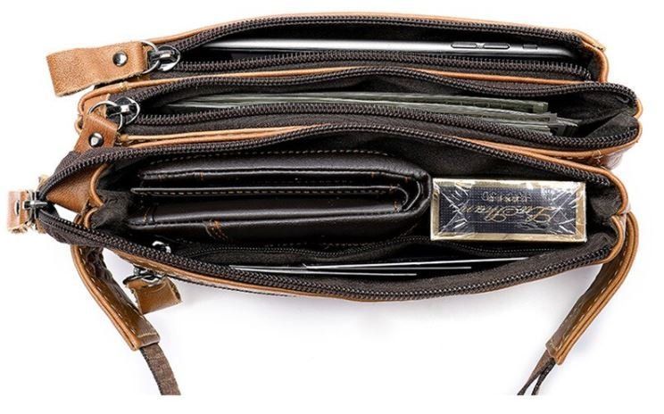 Leather banana Vintage 14900 Light brown 14900 фото