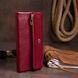 Клатч конверт с карманом для мобильного кожаный женский ST Leather 19273 Бордовый 19273 фото 8