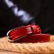 Narrow women's belt made of genuine leather Grande Pelle 21440 Red 21440 фото 8
