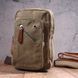 Men's shoulder bag made of thick textile 21231 Vintage Olive 21231 фото 7