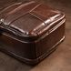 Men's compact messenger with 2 compartments Vintage 20455 Brown 20455 фото 7