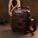 Men's compact messenger with 2 compartments Vintage 20455 Brown 20455 фото 6