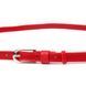 Narrow women's belt made of genuine leather Grande Pelle 21440 Red 21440 фото 3
