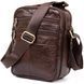 Men's compact messenger with 2 compartments Vintage 20455 Brown 20455 фото 2