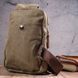 Men's shoulder bag made of thick textile 21231 Vintage Olive 21231 фото 8