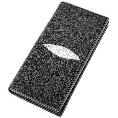 Гаманець жіночий STINGRAY LEATHER 18623 з натуральної шкіри морського скату Чорний 18623 фото