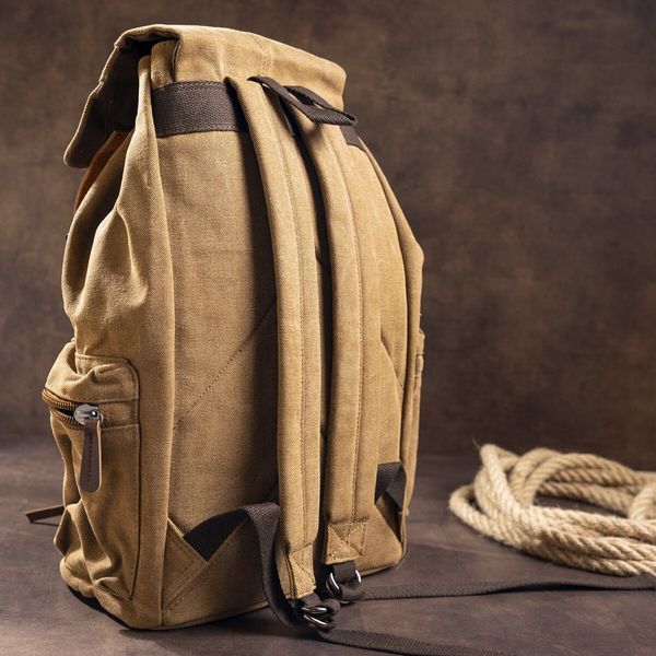 Textile hiking backpack Vintage 20134 Brown 20134 фото