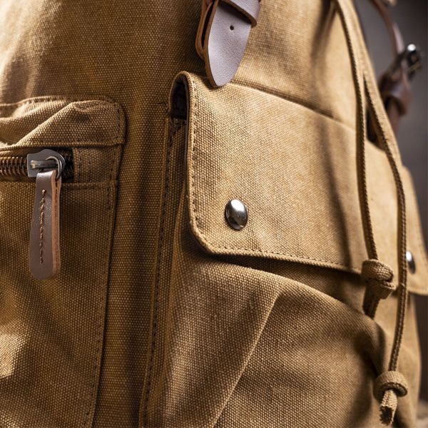 Textile hiking backpack Vintage 20134 Brown 20134 фото