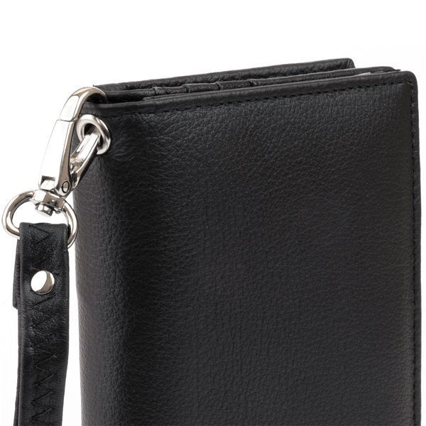 Вертикальный кошелек кожаный женский ST Leather 19274 Черный 19274 фото