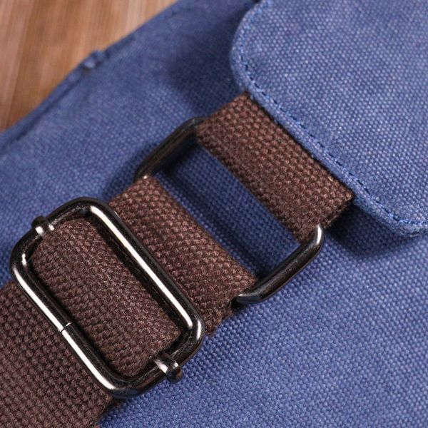 Compact crossbody bag made of thick textile 21232 Vintage Blue 21232 фото