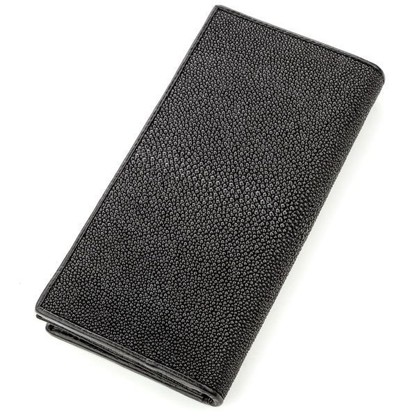 Кошелек женский STINGRAY LEATHER 18623 из натуральной кожи морского ската Черный 18623 фото