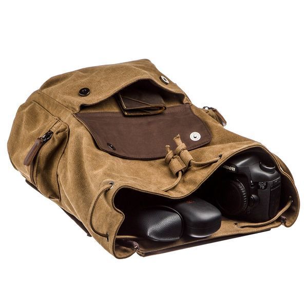 Textile hiking backpack Vintage 20134 Brown 20134 фото