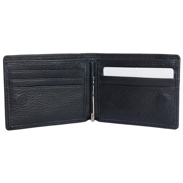 Мужской кожаный зажим для денег на магнитах F. Leather Collection F-460 фото