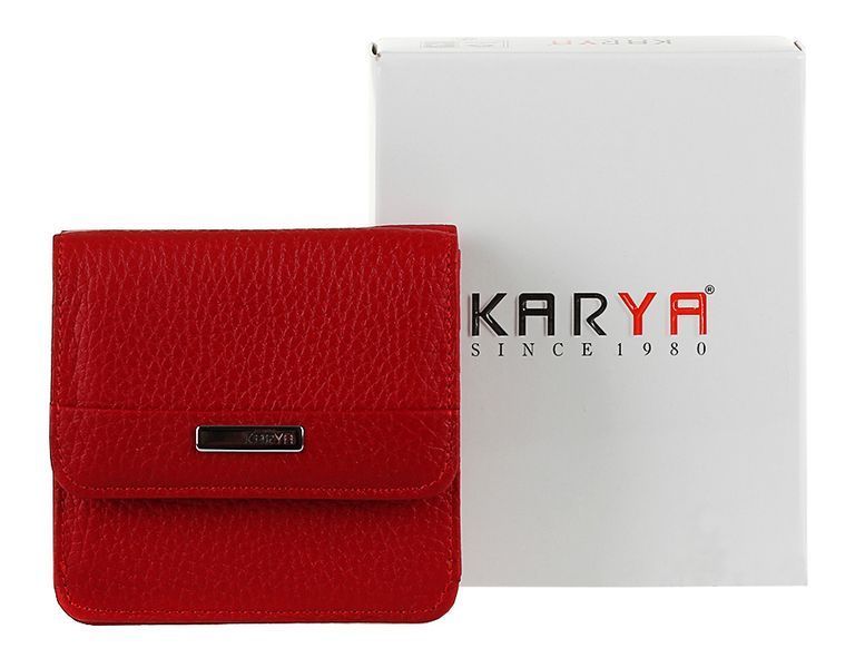 Кошелек компактный KARYA 17174 кожаный Красный 17174 фото