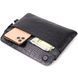 Practical clutch for men made of genuine textured leather CANPELLINI 21549 Black 21549 фото 6