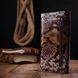 Оригинальный женский кошелек из натуральной фактурной кожи под змею KARYA 21012 Коричневый 21012 фото 9