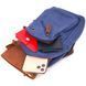 Compact crossbody bag made of thick textile 21232 Vintage Blue 21232 фото 6