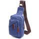 Compact crossbody bag made of thick textile 21232 Vintage Blue 21232 фото 1