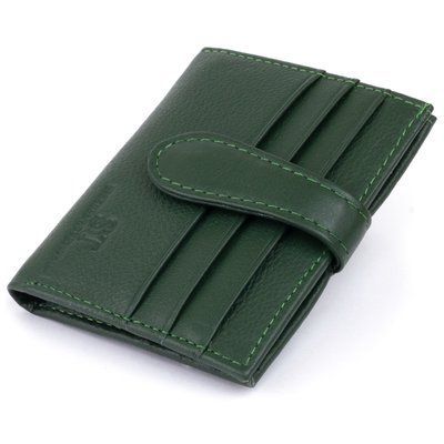 Гаманець-візитниця на хлястике з кнопкою жіночий ST Leather 19229 Зелений 19229 фото