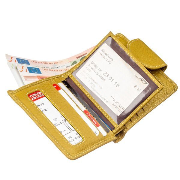 Small wallet for women ST Leather 18924 Mustard 18924 фото
