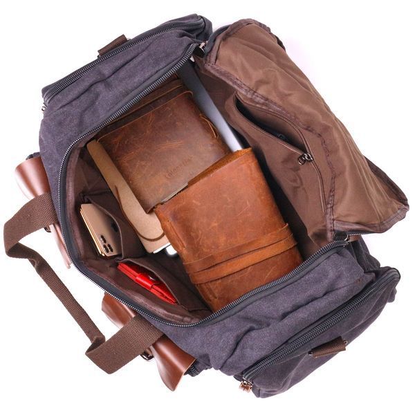 Large textile travel bag 21237 Vintage Black 21237 фото