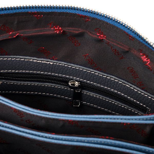 Small women's shoulder bag KARYA 20891 leather Blue 20891 фото