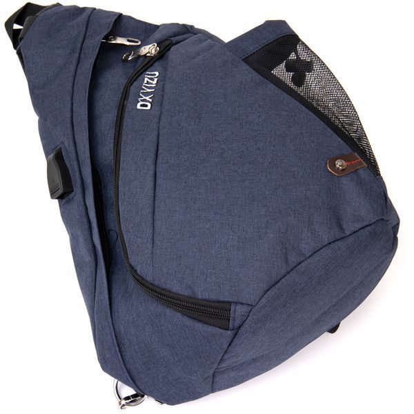 Unisex smart textile crossbody bag Vintage 20551 Blue 20551 фото