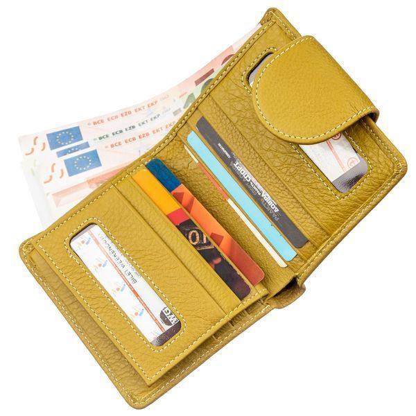 Small wallet for women ST Leather 18924 Mustard 18924 фото
