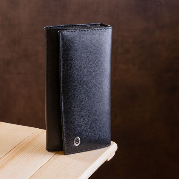 Кошелек для женщин на кнопке ST Leather 18859 Черный 18859 фото
