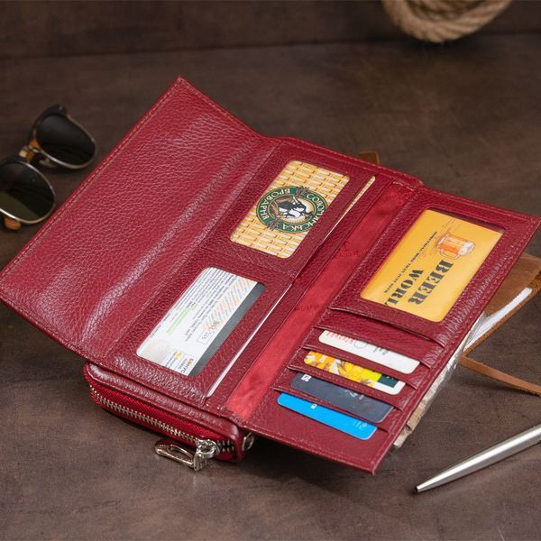 Кошелек кожаный женский ST Leather 19293 Бордовый 19293 фото