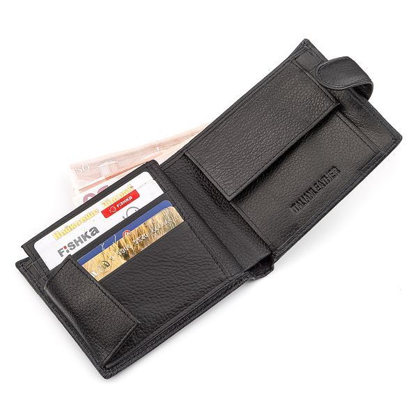 Мужской кошелек ST Leather 18339 (ST138) очень стильный Черный 18339 фото