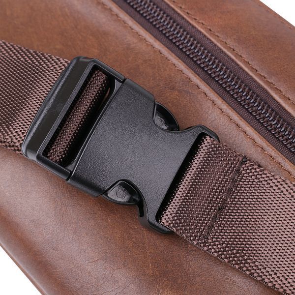 Unisex Leather Belt Bag Vintage 20457 Brown 20457 фото