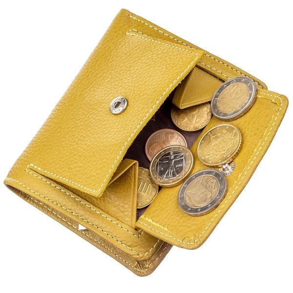 Small wallet for women ST Leather 18924 Mustard 18924 фото