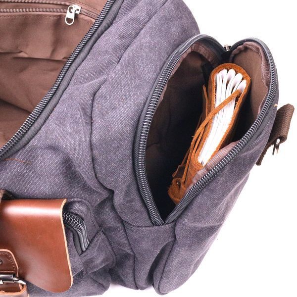 Large textile travel bag 21237 Vintage Black 21237 фото