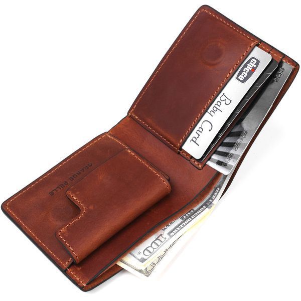 Stylish unisex wallet GRANDE PELLE 11236 Brown 11236 фото
