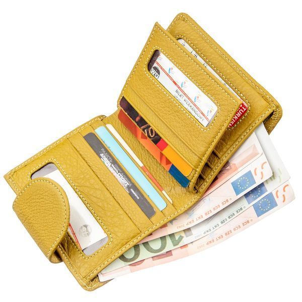 Small wallet for women ST Leather 18924 Mustard 18924 фото