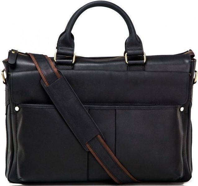 Bag Vintage 14566 made of genuine leather Black 14566 фото