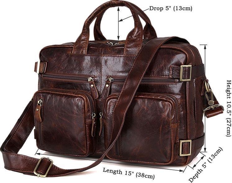Men's bag Vintage 14590 leather Brown 14590 фото
