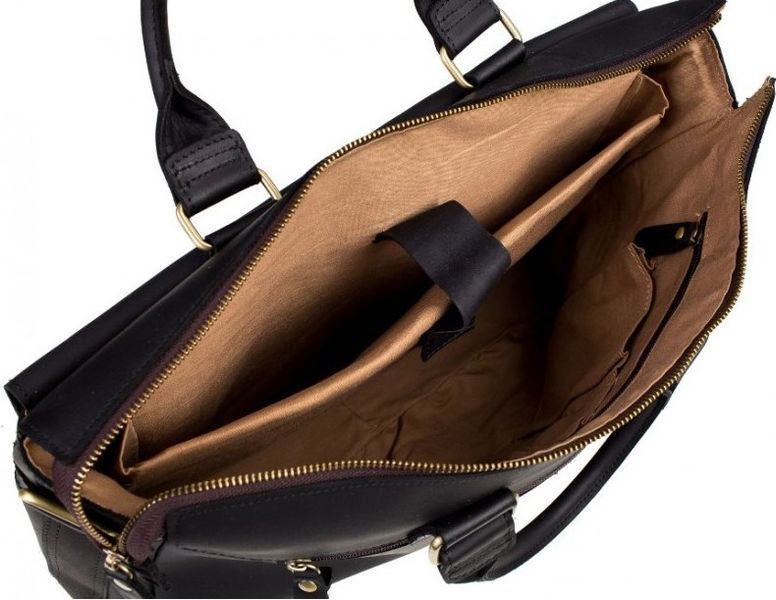 Bag Vintage 14566 made of genuine leather Black 14566 фото