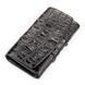 Жіноче Портмоне CROCODILE LEATHER 18025 з натуральної шкіри крокодила Чорний 18025 фото 1