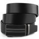 Men's belt with automatic buckle and stripes Vintage 20330 Black 20330 фото 1